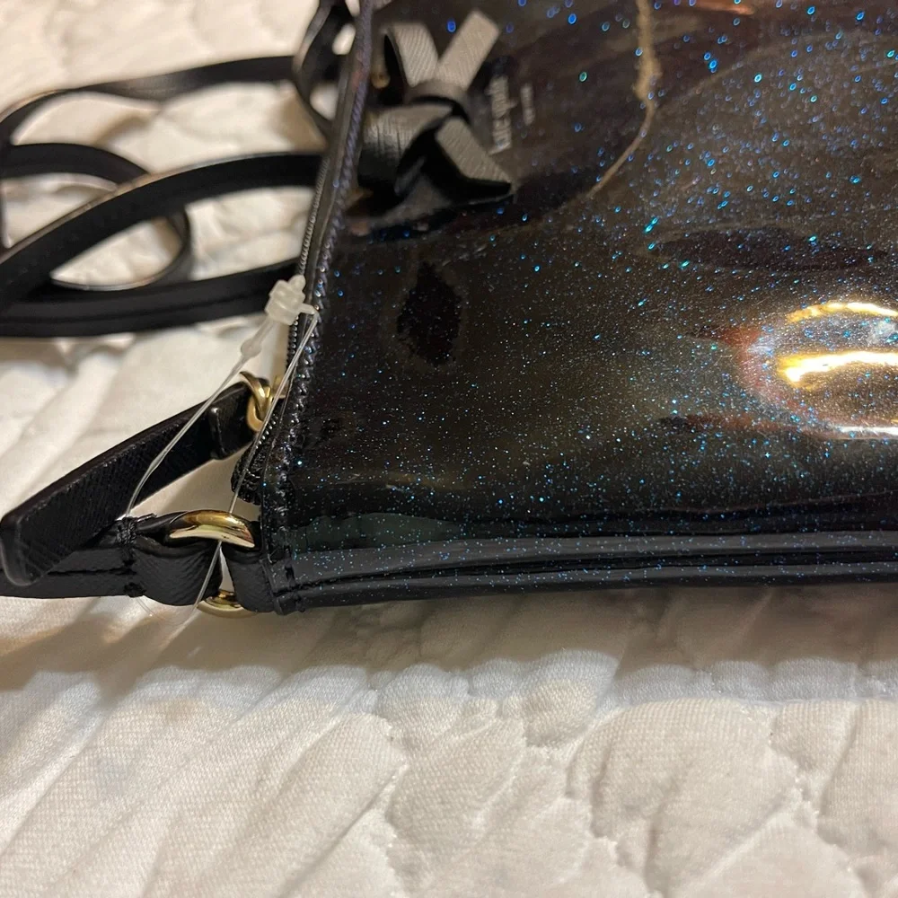 New Crossbody Bag Kate Spade New York Amy Mavis Street Glitter Bag Navy